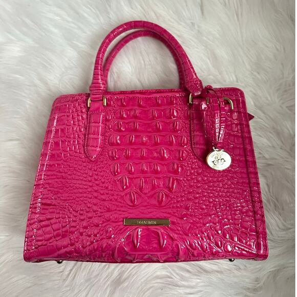 Brahmin Handbags - Brahmin Cami Satchel Paradise Pink Melbourne Leather NEW NWT